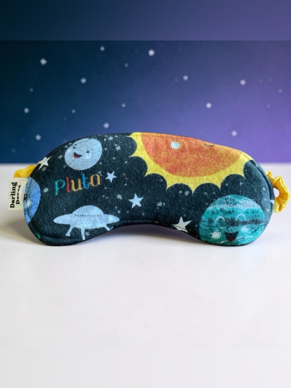 Outer Space Planet Pluto Theme Sleep Mask for Kids